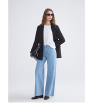 LCW Modest İndigo Wideleg Kadın Jean Pantolon