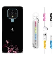 Tecno Camon 16 18P Pova 3 Pova Neo Kılıf Kablo Koruma Spiral Silikon Love 1629