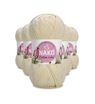 5 Adet Cotton Lüks Yelek Tunik Kazak Bluz Hırka İpi Yünü Açık Bej 97543