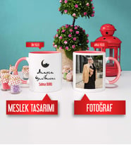 Arapça Öğretmenine Hediye Arapça Öğretmeni Kupa Bardak Pembe Fotoğraflı