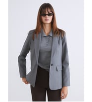 LCW Vision Gri Kadın Blazer Ceket