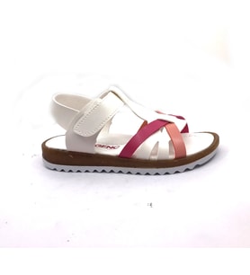 Şirin Bebe 01 Beyaz Kız Çocuk Bebe Sandalet Ayakkabı
