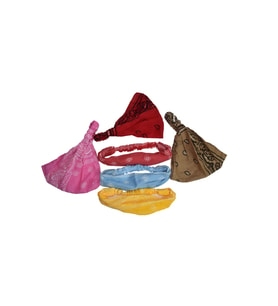Bandana Seti Lastikli Paraşüt Model Şal Desenli