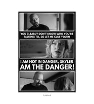 - Breaking Bad - Danger - Çerçevesiz Film Poster