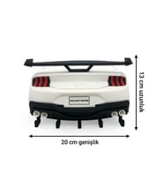 MYCRAFT3D GT Araba Tasarımlı Duvar Anahtarlığı 3D Baskı Dekoratif Anahtar Askısı - GT Araba Figürlü Hediyelik
