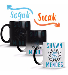 Shawn Mendes 98 Sihirli Kupa Bardak Porselen