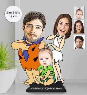 Kişiye Özel Aile Ahşap Eco Biblo -22