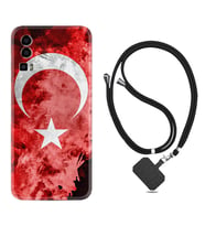 General Mobile Gm 23 Kılıf Resimli Boyun Askılı İpli Desenli Silikon Şanlı Türk Bayrağı 3 1395