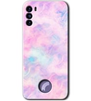 Reeder S19 Max Pro S Kılıf HD Desen Baskılı Arka Kapak - Pembe Duman