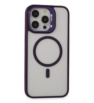 Joko Apple iPhone 14 Pro Kılıf Roblox Lens Magsafe Standlı Kapak - Derin Mor