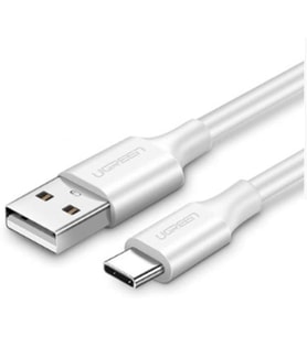USB to USB C Hızlı Şarj Kablosu Beyaz 2 Metre