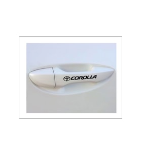 Toyota Corolla İçin Uyumlu Aksesuar Kapı Kolu Sticker Set 8 Adet 13*1 Cm