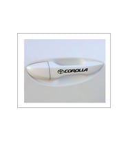 Toyota Corolla İçin Uyumlu Aksesuar Kapı Kolu Sticker Set 8 Adet 13*1 Cm