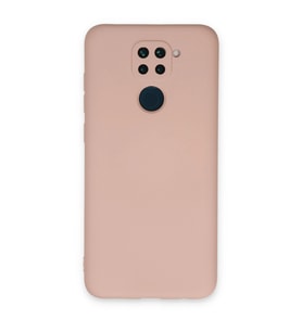 Xiaomi Redmi Note 9 Kılıf Nano İçi Kadife Silikon - Pudra