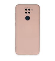 Xiaomi Redmi Note 9 Kılıf Nano İçi Kadife Silikon - Pudra