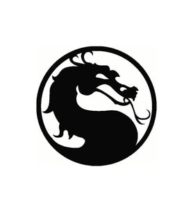 Ejderha Tasarım Oto Sticker Siyah 20*20 Cm