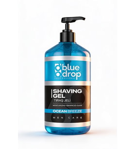 Blue Drop Professional Tıraş Jeli 1000 ml Moisturizing & Ocean Breeze - Nemlendirici Etki & Kolay Kayganlık