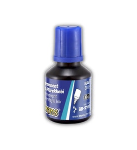 Markör Permanent Kalem Mürekkebi Mavi 30 ml 1 Adet Brons Koli Çuval Kalemi Mürekkebi 1 Adet
