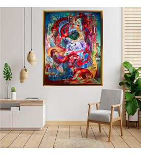 Altın  Çerçeveli tablo n1434