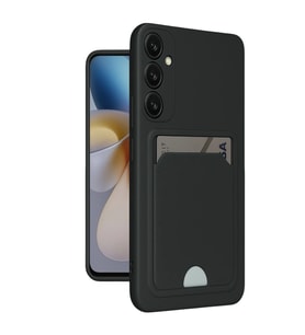 Samsung Galaxy A16 5g Kılıf Kelvin Kartvizitli Silikon - Siyah