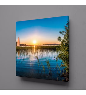 GÜN DOĞUMU DENİZ KANVAS TABLO 60x60cm (Karışık)