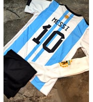 Eskişehir Es Kids Messi Milli Takım Forması + Çorap Hediyeli (arjantn) (Açık Mavi-Siyah)