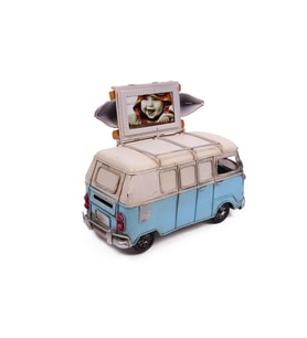 Dekoratif Metal Minibüs Çerçeveli ve Kumbaralı 0910E-1371-M182