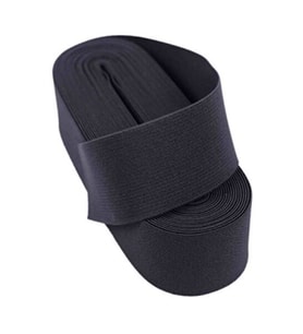SİYAH - 3CM PAÇA LASTİK GENİŞ 10MT. (5690)
