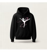 Gymnastic Girl Hoodie Sweatshirt (Siyah)