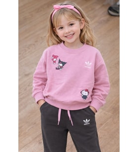 Cg Kids Kuromi Hello Kitty Kız Çocuk 2 iplik Alt Üst Takım Süper Kalite Kumaş Eşofman Baskı Detay (Pembe)