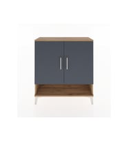 Arges Şifonyer 3 Raflı 2 Kapaklı 88x30x96 Çam-Antrasit
