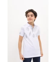 Toontoy Erkek Çocuk Baskılı Tişört (Beyaz)
