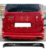 Ford Tourneo Courier Egzoz Görünümlü Arka Ek Difüzör Siyah Plastik Arka-difizör-bodykit-ek-karlık