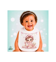 Biberonlu Bebek Keten Bebek Mama Önlüğü – Yumuşak, Emici, Yıkanabilir, Özel Tasarım P014