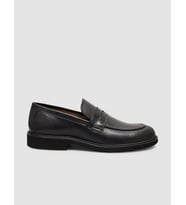 %100 Hakiki Deri Siyah Erkek Klasik Loafer Ayakkabı
