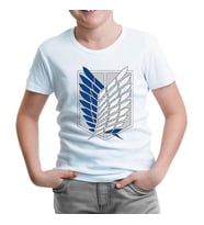 Attack on Titan - Logo Beyaz Çocuk Tshirt