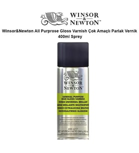 Winsor & Newton All Purprose Gloss Varnish Çok Amaçlı Parlak Vernik 400ml Sprey