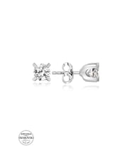 Swarovski Zirconia Kadın 0,28 Karat Gümüş Montür Küpe