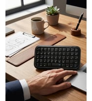 Kablosuz Mini Bluetooth Klye Telefon Tablet PC Uyumlu