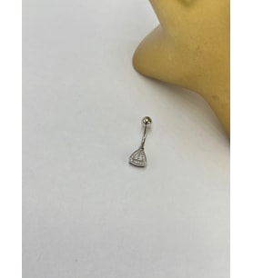 Üçgen Göbek Piercing (Çelik)