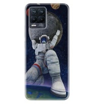 8 8 Pro Kılıf Silikon Desen Özel Seri Astronot ve Dünya 1759
