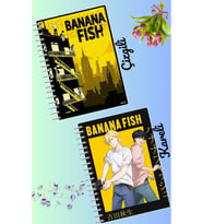 Banana fish anime defter seti 2 adet A4 boyutu 21*30 çizgili + kareli 60 syf