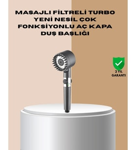 Çok Fonksiyonlu Filtreli Duş Başlığı Masaj Etkili