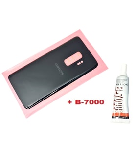 Tkgz Samsung Galaxy S9 PLUS Arka Pil Batarya Kapağı (CAM+B-7000) SİYAH
