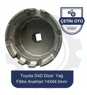 Toyota D4D Dizel Yağ Filitre Anahtarı 14X64.5 M