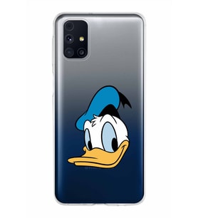 Samsung Galaxy M31s Kapak Donald Duck Tasarımlı Şeffaf Silikon Kılıf