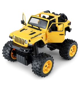Rastar 1:14 Rc Uzaktan Kumandalı Jeep Wrangler Rubicon Big Wheel Off-Roader 2.4 Ghz Sarı