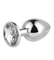Gümüş Metal Taşlı Büyük Boy  Plug