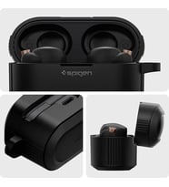 Sony WF-1000XM5 Kılıf, Spigen Ultra Hybrid Jet Black Outlet