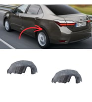Toyota Corolla Arka Davlumbaz Sağ Sol Keçe Halı Set 2014-2016